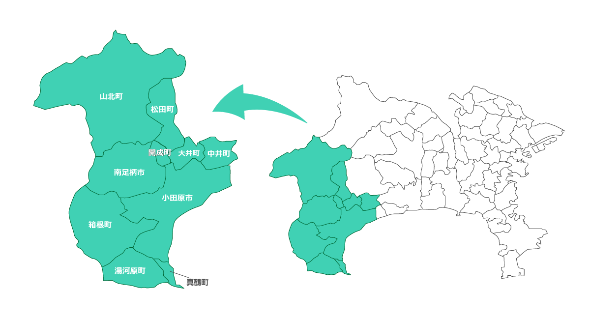 神奈川県政地区マップ