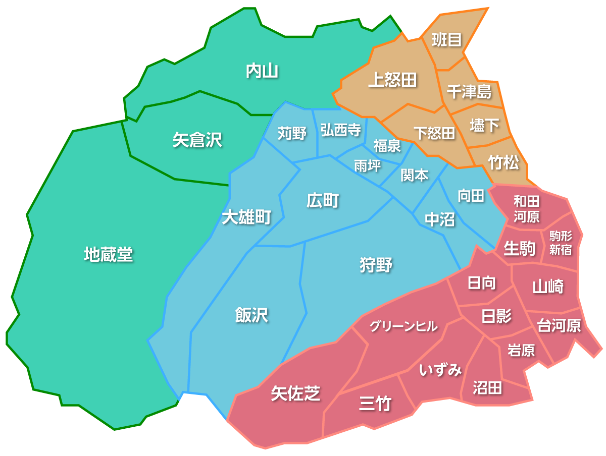 南足柄市地域福祉会マップ