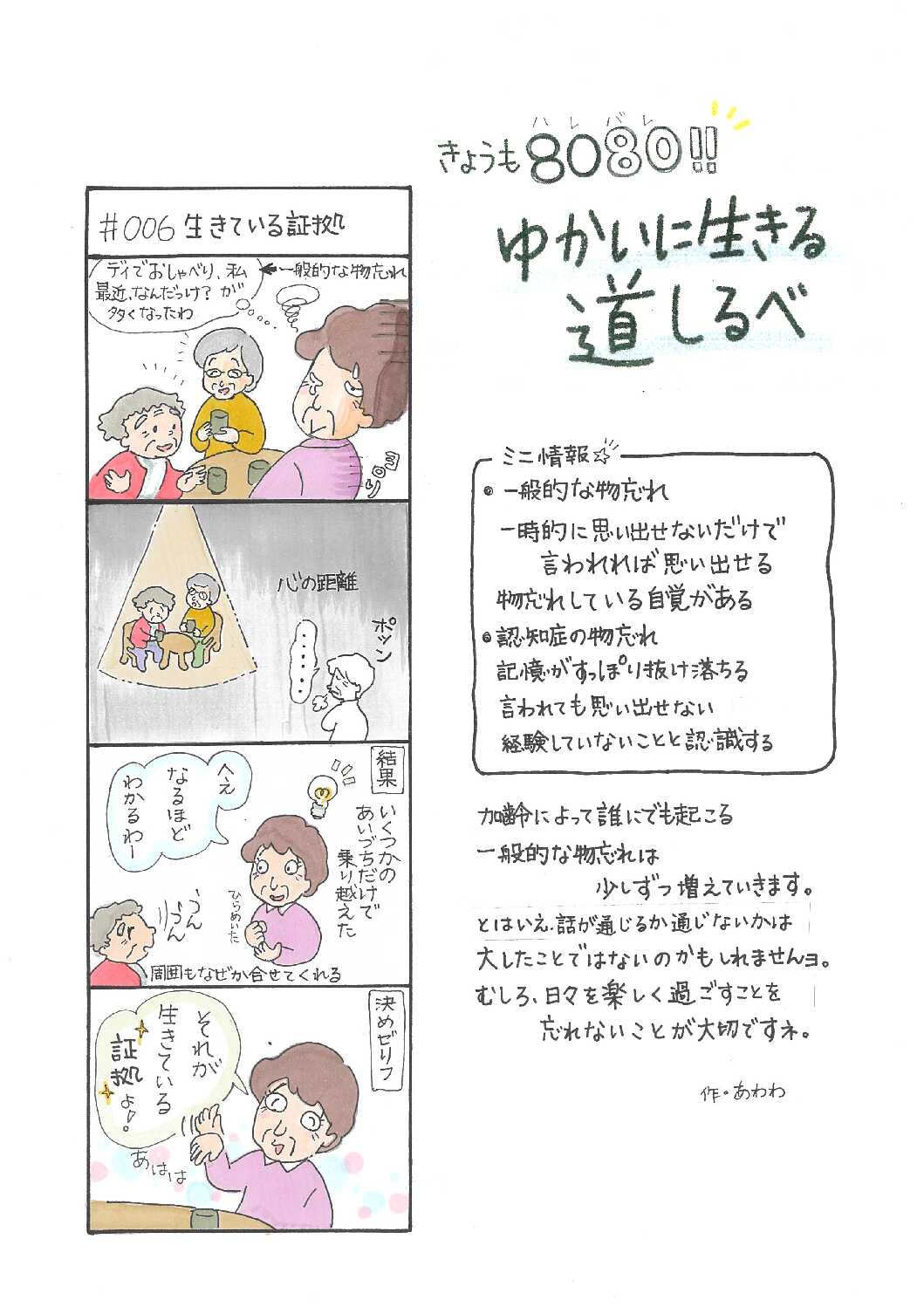 Vol.＃006四コマ漫画「きょうも8080！ゆかいに生きる道しるべ」最新号を掲載